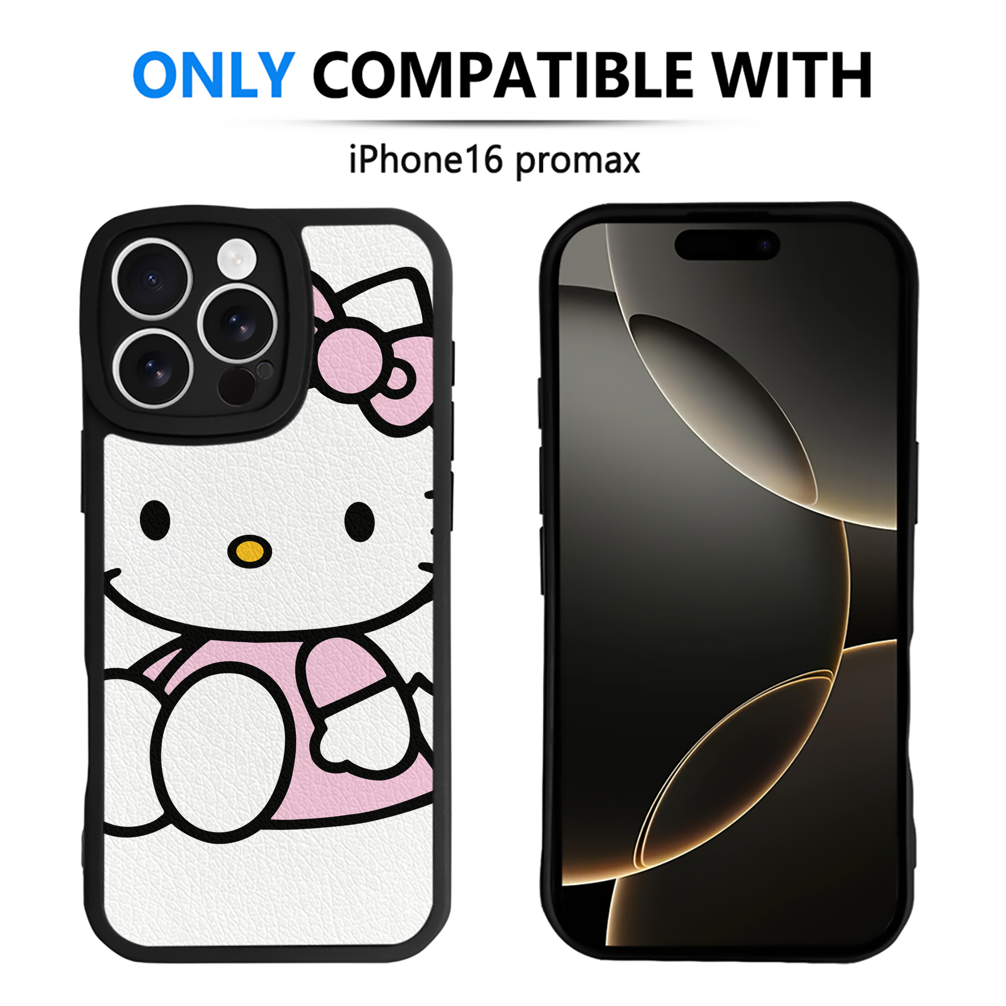 （画像用） Hello Kitty ハローキティ 【iPhone 16シリーズ対応】シリコンスマホケース（レザー調） 材質：シリコン